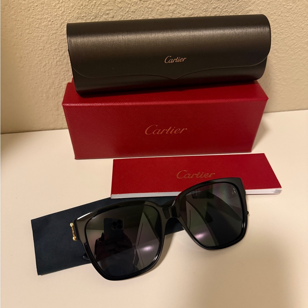 BRAND NEW Cartier CT0451O Black Sunglasses